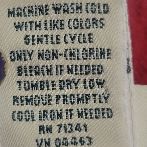 LL Bean Libean Red Fleece Quartier Zip Sweater size Regular Medium - Picture 4 of 10